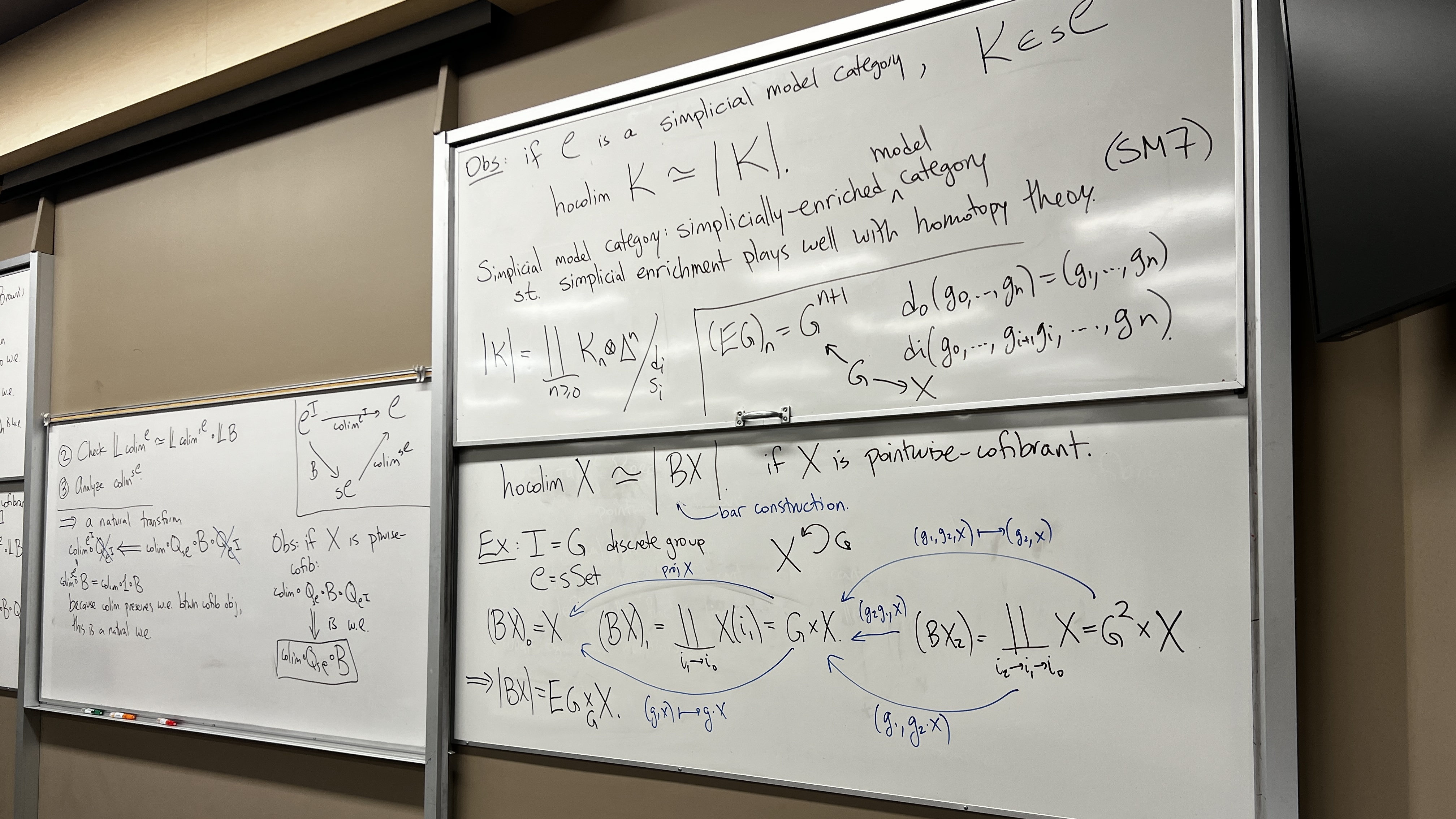 Board with math